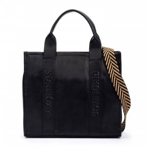 Pikolinos Alcudia WHA-354C2 Tote Bag - Black Leather 