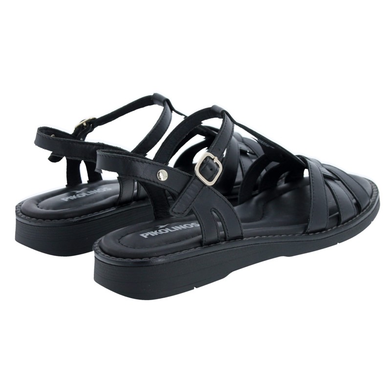 Roquetas W9B-0789 Sandals - Black  Leather