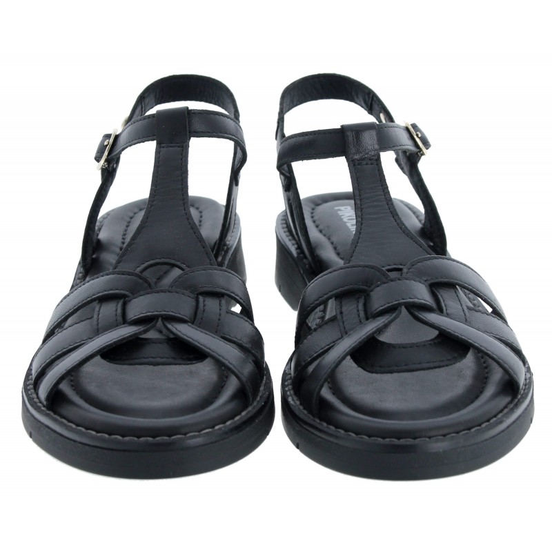 Roquetas W9B-0789 Sandals - Black  Leather
