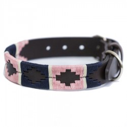 Pioneros 710 Dog Collar - Pink/Navy/White