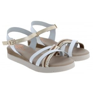 Porronet 3278 Sandals - Blanco Oro Leather
