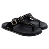 3294 Toe Post Sandals - Black Nubuck