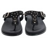 3294 Toe Post Sandals - Black Nubuck