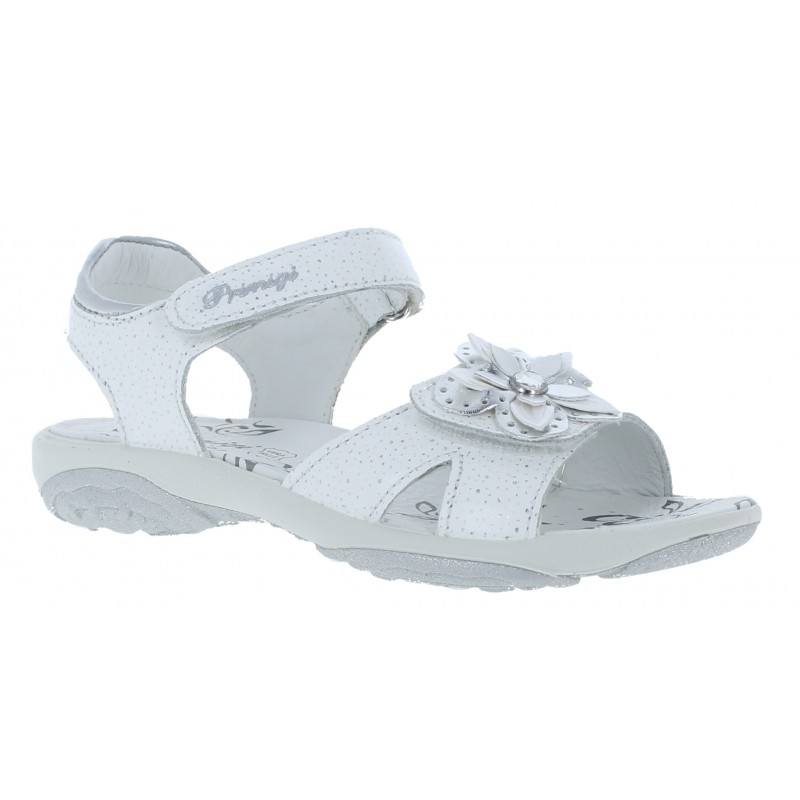 Primigi 3882333 Childrens Girls Sandals | White Leather