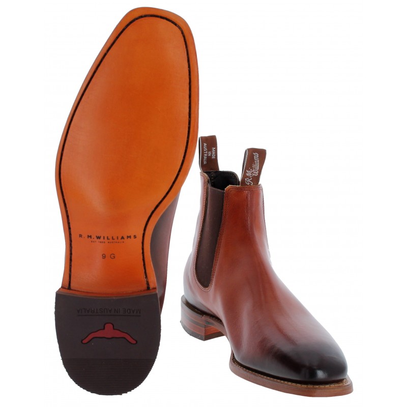 R.m.williams Chinchilla Burnished-leather Chelsea Boots In Brown | ModeSens
