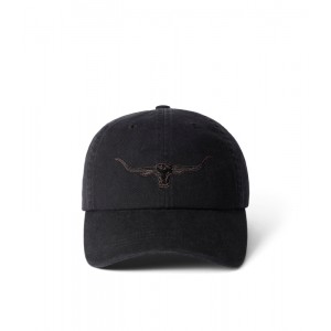 R. M. Williams Longhorn Twill Cap ACX9O - Blackwash
