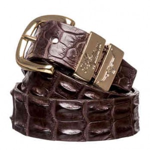 R. M. Williams Crocodile Drover 1.5" Belt CB660 - Chestnut
