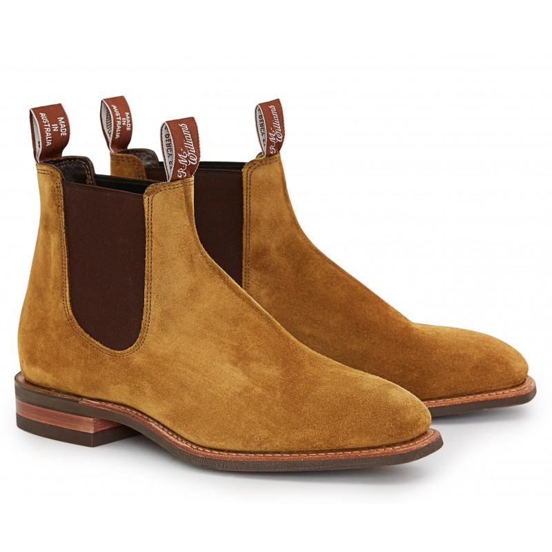 R M Williams Comfort Craftsman in Tobacco Suede - Classic But Is