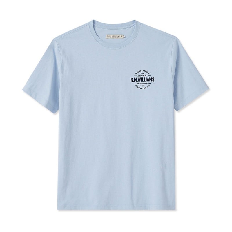 Type T-Shirt - Light Blue Cotton