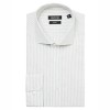 Tapered Long Sleeve Formal Shirt - Green White