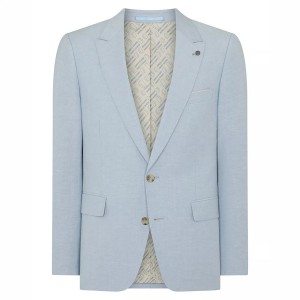 Remus Uomo Peppe Suit Jacket - Sky Blue