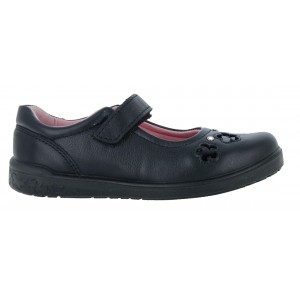 Ricosta Leya 8600702 School Shoes - Black Leather