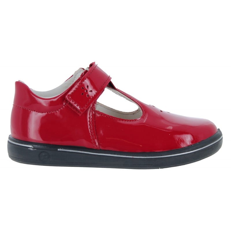 Winona 2600202 T-Bar Shoes - Red Patent