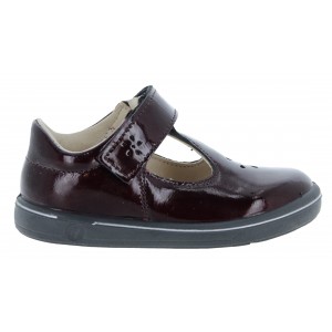 Ricosta Winona 2600202 T-Bar Shoes - Burgundy Patent