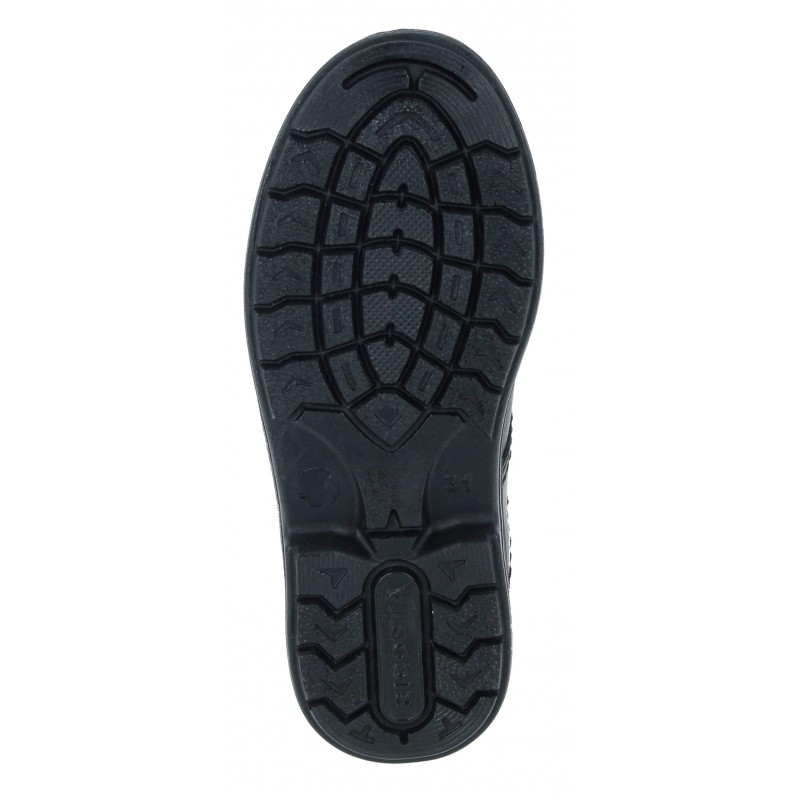 William 4100103 School Shoes - Black Leather