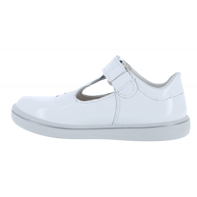 Winona 2600202 T-Bar Shoes - White Patent