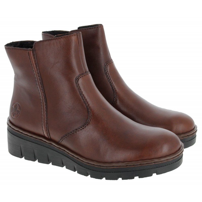 Prisca X9165 Ankle Boots - Ebony Leather