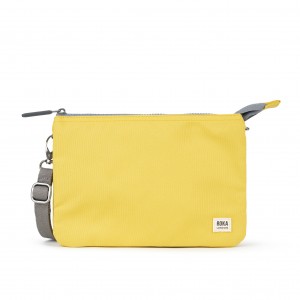 Roka London Carnaby XL Canvas Crossbody - Lemonade