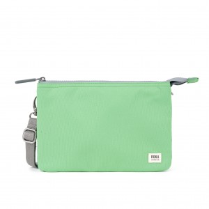 Roka London Carnaby XL Canvas Crossbody - Peppermint