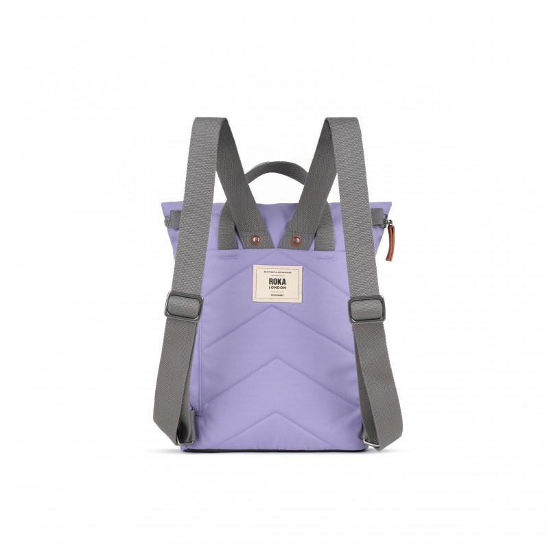 Finchley A Small Recycled Canvas Backpack - Lavender