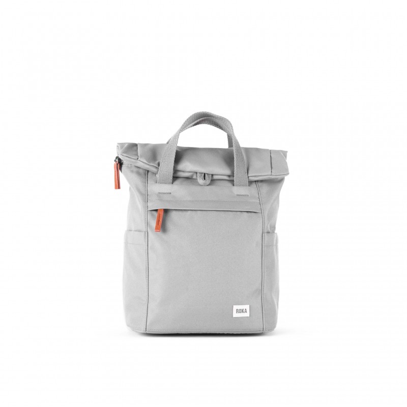 Finchley A Small Recycled Canvas Backpack - Stormy
