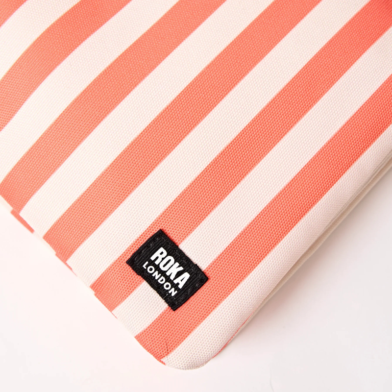 Carnaby XL Canvas Crossbody - Coral Stripe