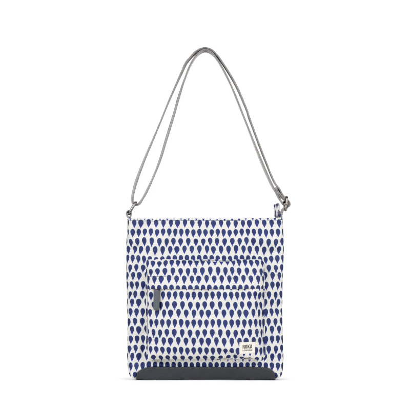 Kennington B Recycled Canvas Crossbody - Denim Rain