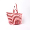 Marylebone Tote Bag - Strawberry Stripe Canvas