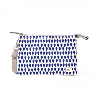 Roka London Carnaby XL Canvas Crossbody - Denim Rain