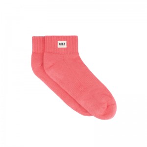 Roka London Wembley Ankle Socks - Coral
