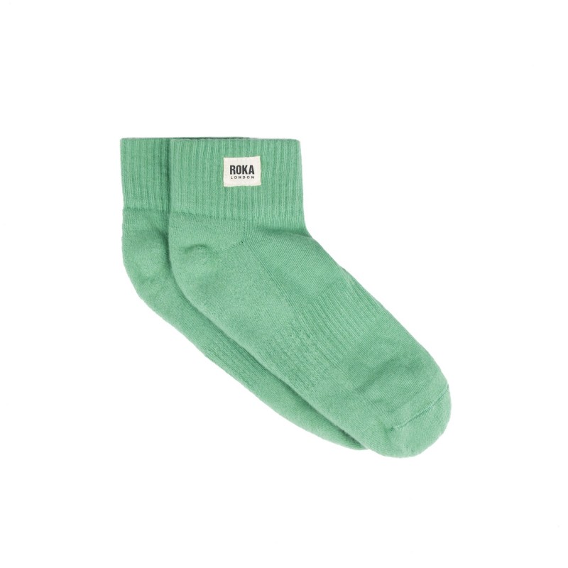 Wembley Ankle Socks - Matcha Green Textile