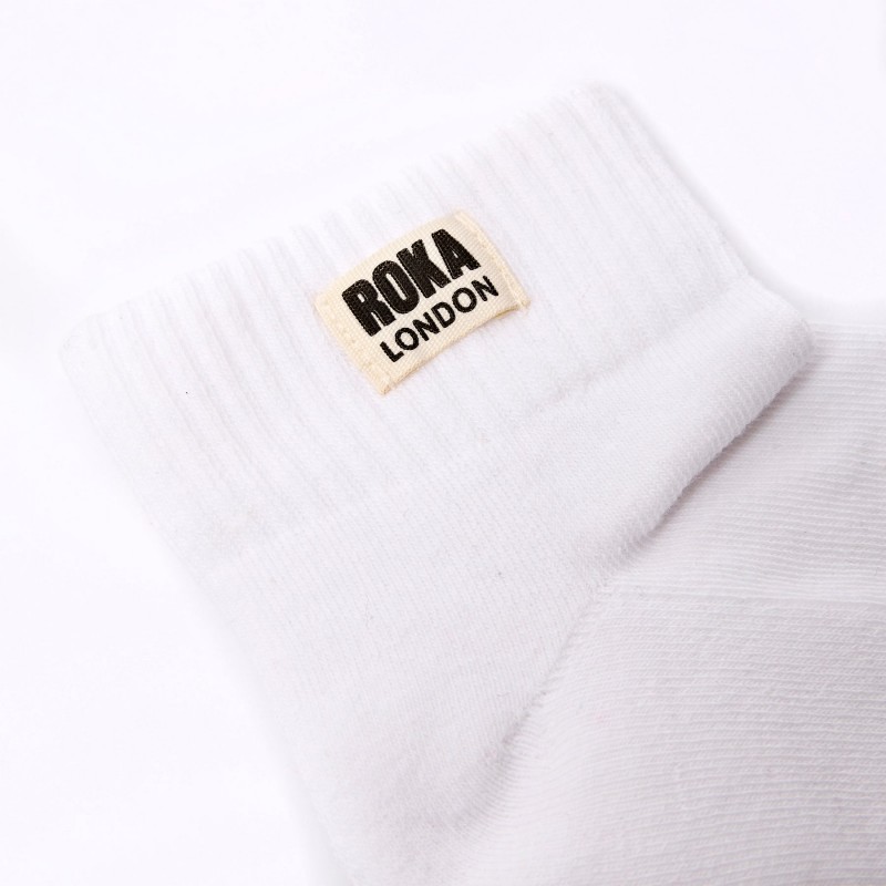 Wembley Ankle Socks - Off White Textile