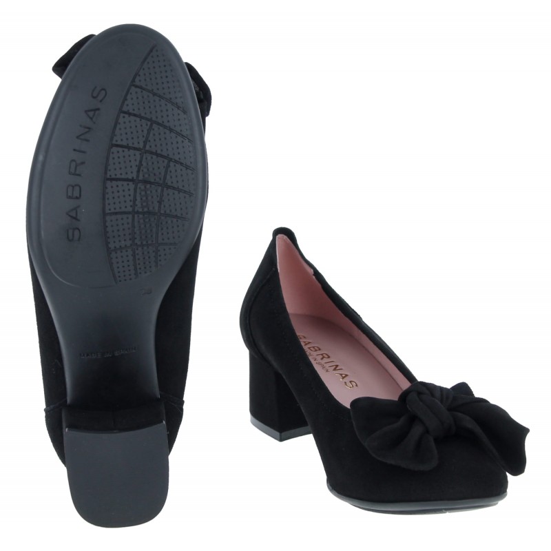 Bolonia 34869 Court Shoes - Black Suede
