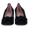 Bolonia 34869 Court Shoes - Black Suede
