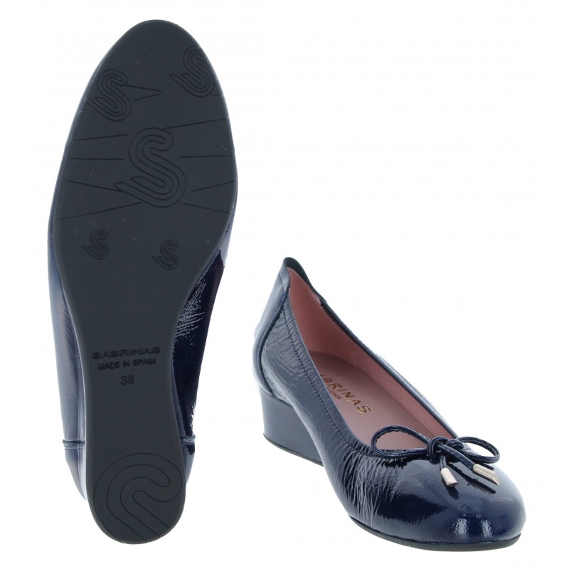 Lisboa 81101 Wedge Shoes -  Blue Patent
