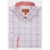 Holkham Classic Shirt 4052 - Flamingo/Cloud/Blue Cotton