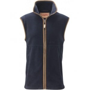 Schoffel Oakham Fleece Gilet 1056 - Navy Textile