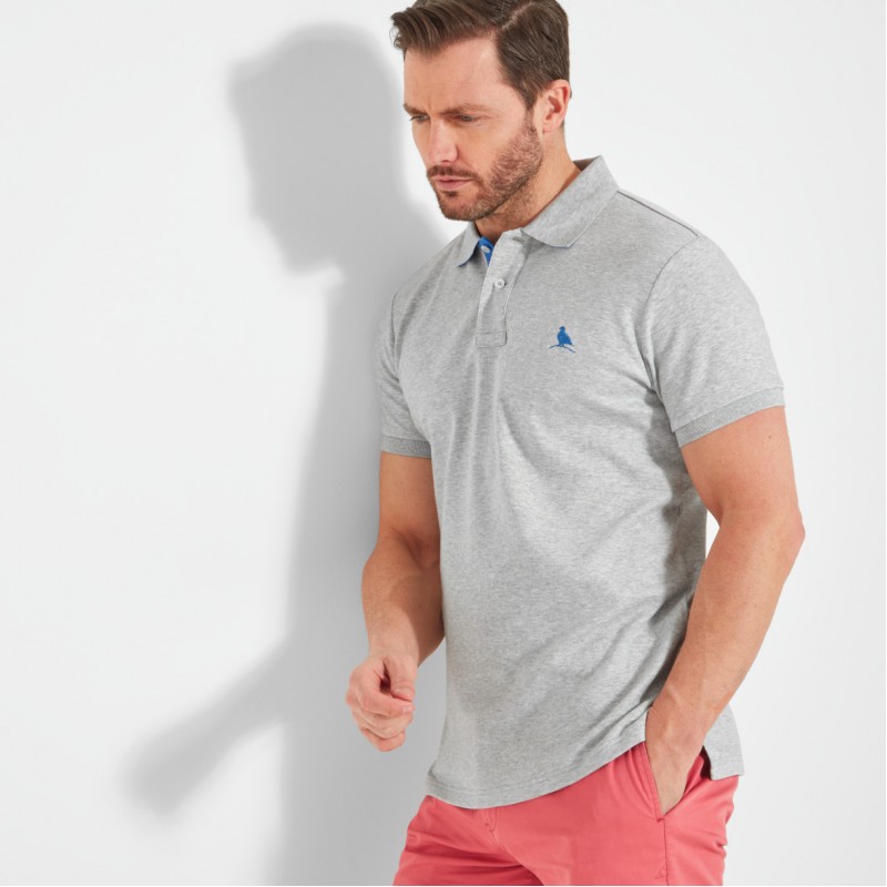 St Ives Jersey Polo Shirt 3111 - Grey Cotton