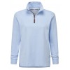 Appletree Bay 1/4 Zip Sweatshirt 2041 - Sky Blue Cotton