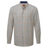 Brancaster Classic Shirt 4050 - Brown / Navy Check