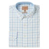 Polstead Classic Shirt 4099 - Sky Blue / Pale Blue / Yellow Cotton