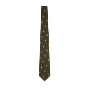 Schoffel Ashford Silk Tie 9600 - Forest French Partridge