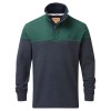 Helford Heritage Sweatshirt 3121 - Navy/Pine Green Cotton