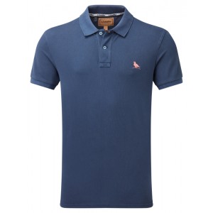 Schoffel St Ives Garment Dyed Polo Shirt 20-3139 - French Navy