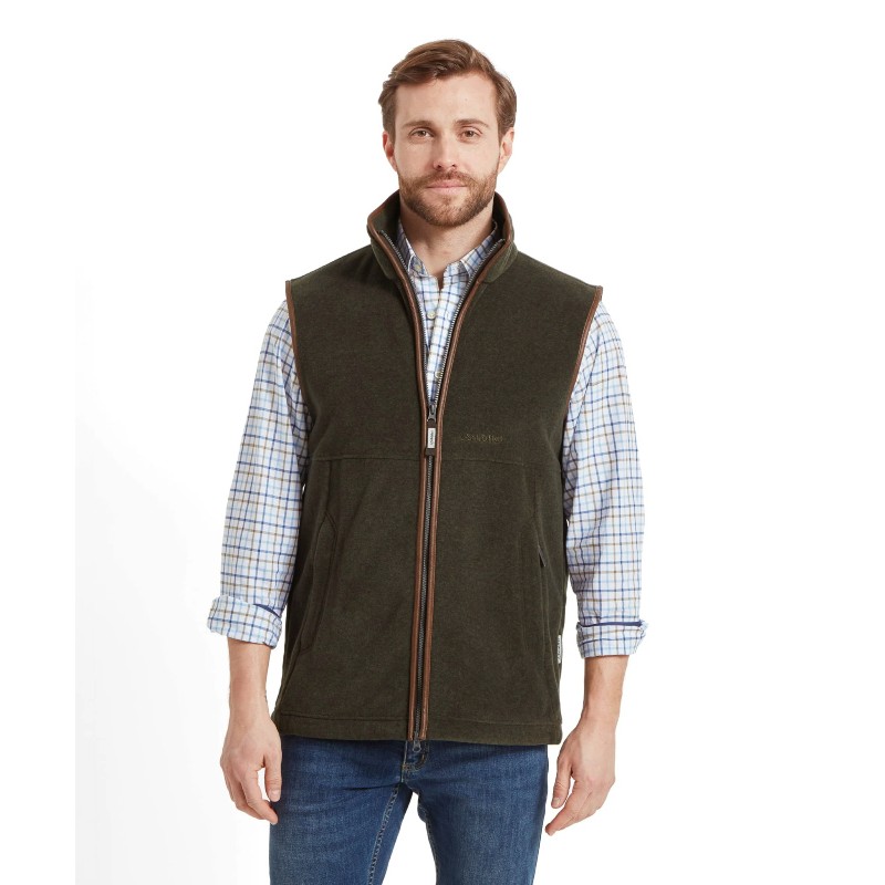 Oakham Fleece Gilet 1056 - Dark Olive