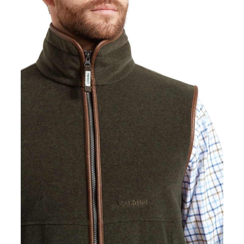 Oakham Fleece Gilet 1056 - Dark Olive
