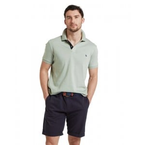 Schoffel St Ives Jersey Polo Shirt 20-3111 - Aqua Grey 