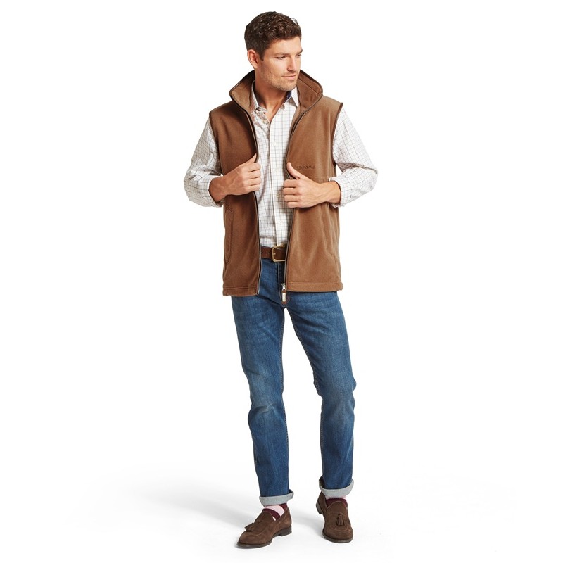 Oakham Fleece Gilet 1056 - Toffee