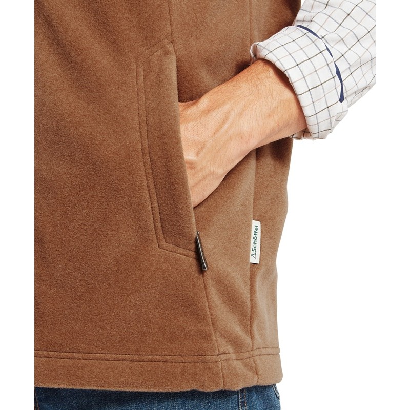 Oakham Fleece Gilet 1056 - Toffee