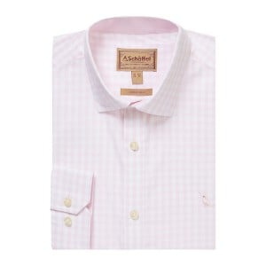 Schoffel Thorpeness Tailored Shirt 20-3126 - Pink Check